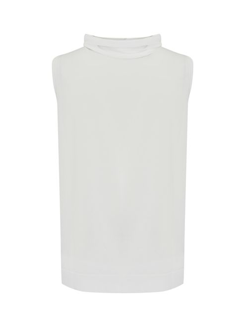 Top con foulard Bianco Liviana Conti | F5SA06A01-0